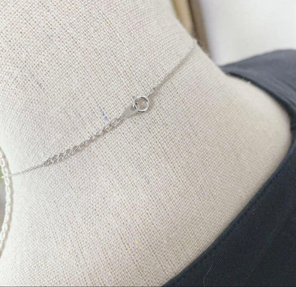 TASAKI pearl necklace with 4.7mm pearls and silver SV925 chain measuring 40cm in length