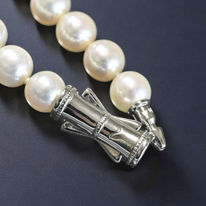 Highest Quality Aurora Pearl Tamaki Akoya Pearl Necklace with 7.6mm pearls and 42cm length