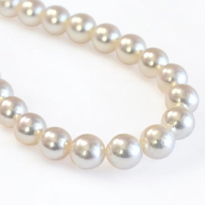 Highest Quality Aurora Pearl Tamaki Akoya Pearl Necklace with 7.6mm pearls and 42cm length