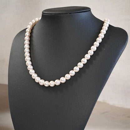 Highest Quality Aurora Pearl Tamaki Akoya Pearl Necklace with 7.6mm pearls and 42cm length