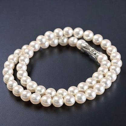 Highest Quality Aurora Pearl Tamaki Akoya Pearl Necklace with 7.6mm pearls and 42cm length