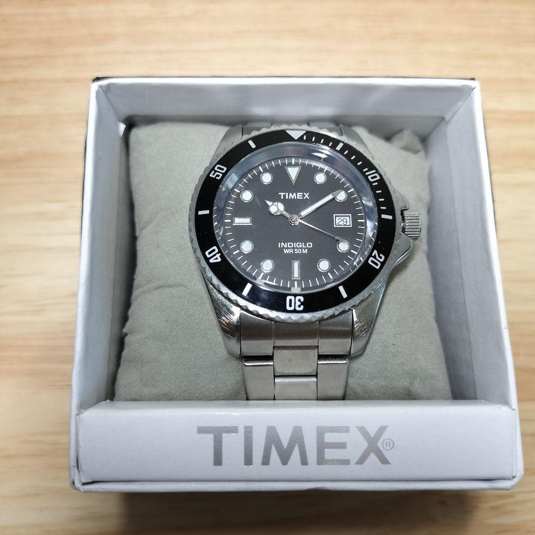 TIMEX Submariner Black Quartz Men's Watch — Japanese