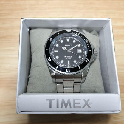 TIMEX Submariner Black Quartz Men's Watch — Japanese