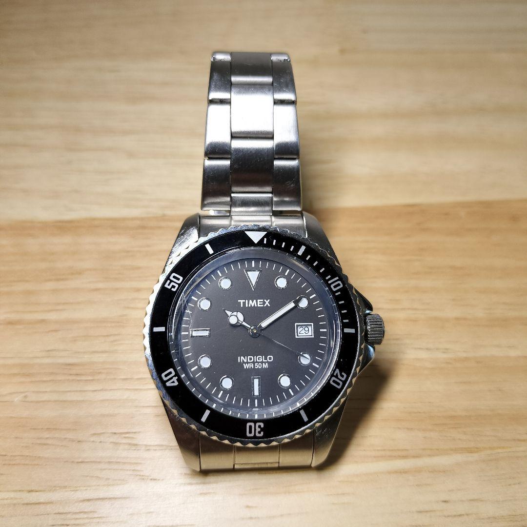 TIMEX Submariner Black Quartz Men's Watch — Japanese