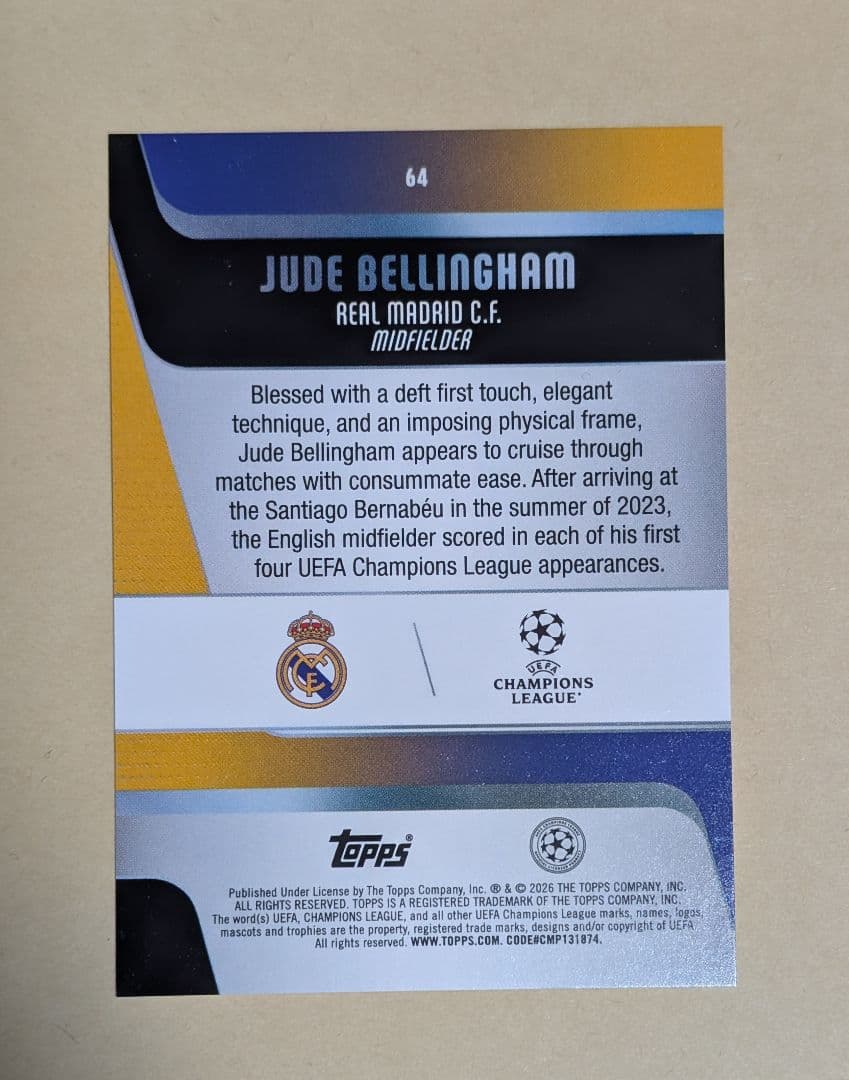 Bellingham 2026 Topps Sakura Parallel Card SSP Case Hit Japan Limited — Japanese