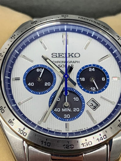 SEIKO Prospex Date Chronograph Tachymeter Luminous Solar Men's Watch — Japanese