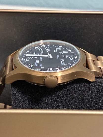 TIMEX × BEAMS CAMPER Copper Gold Quartz Men's Watch — Japanese