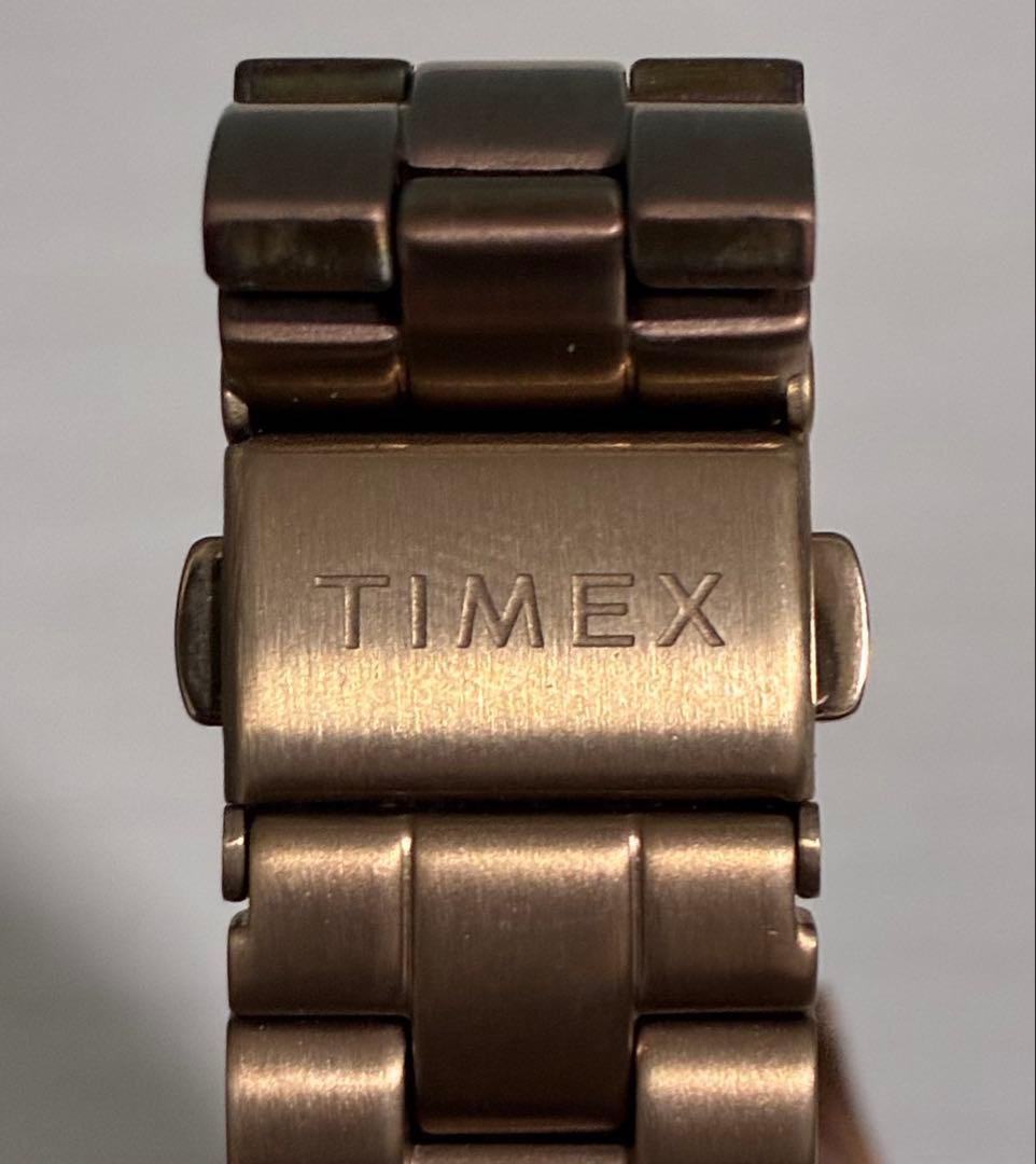 TIMEX × BEAMS CAMPER Copper Gold Quartz Men's Watch — Japanese