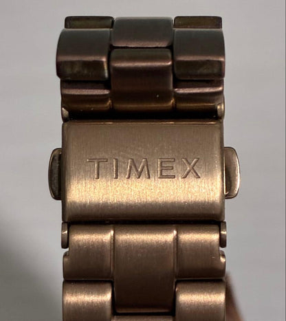 TIMEX × BEAMS CAMPER Copper Gold Quartz Men's Watch — Japanese