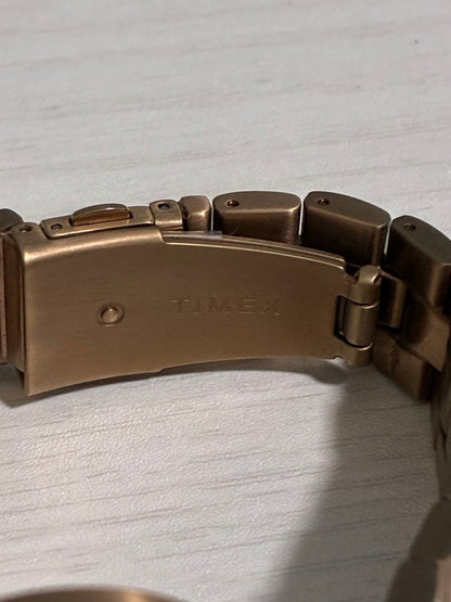 TIMEX × BEAMS CAMPER Copper Gold Quartz Men's Watch — Japanese