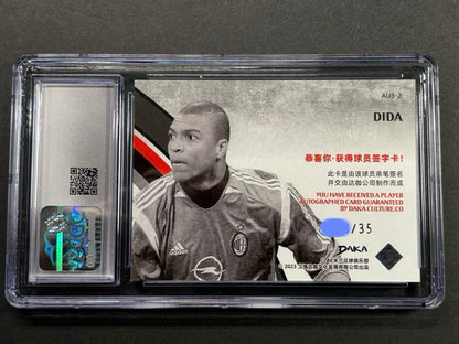 Zidane On-Card Autograph AC Milan — Japanese