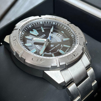 Citizen ProMaster Marine AS7141-60E Solar Men's Watch — Japanese