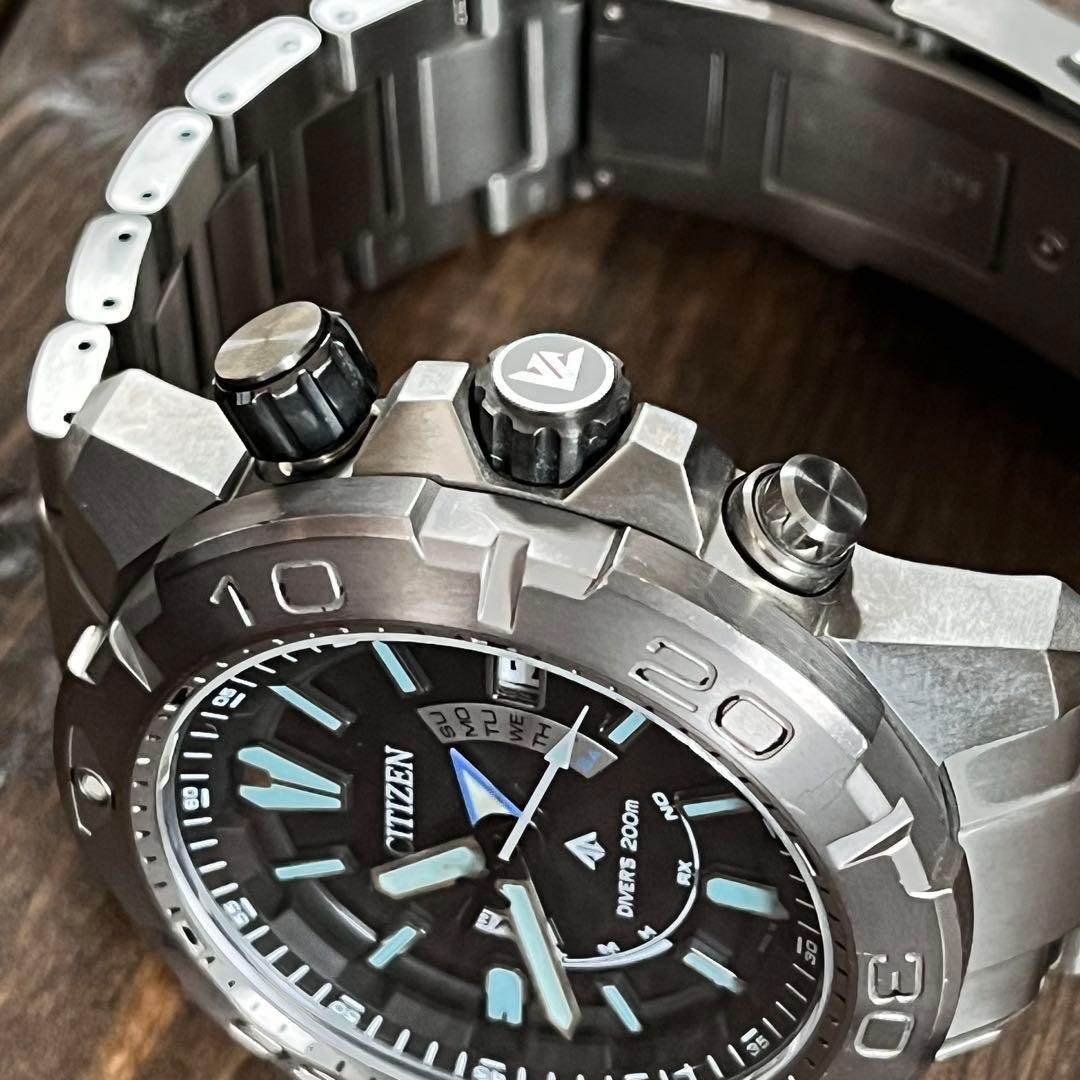 Citizen ProMaster Marine AS7141-60E Solar Men's Watch — Japanese