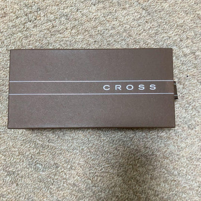 Silver CROSS ballpoint pen with a dedicated protective case on a white background