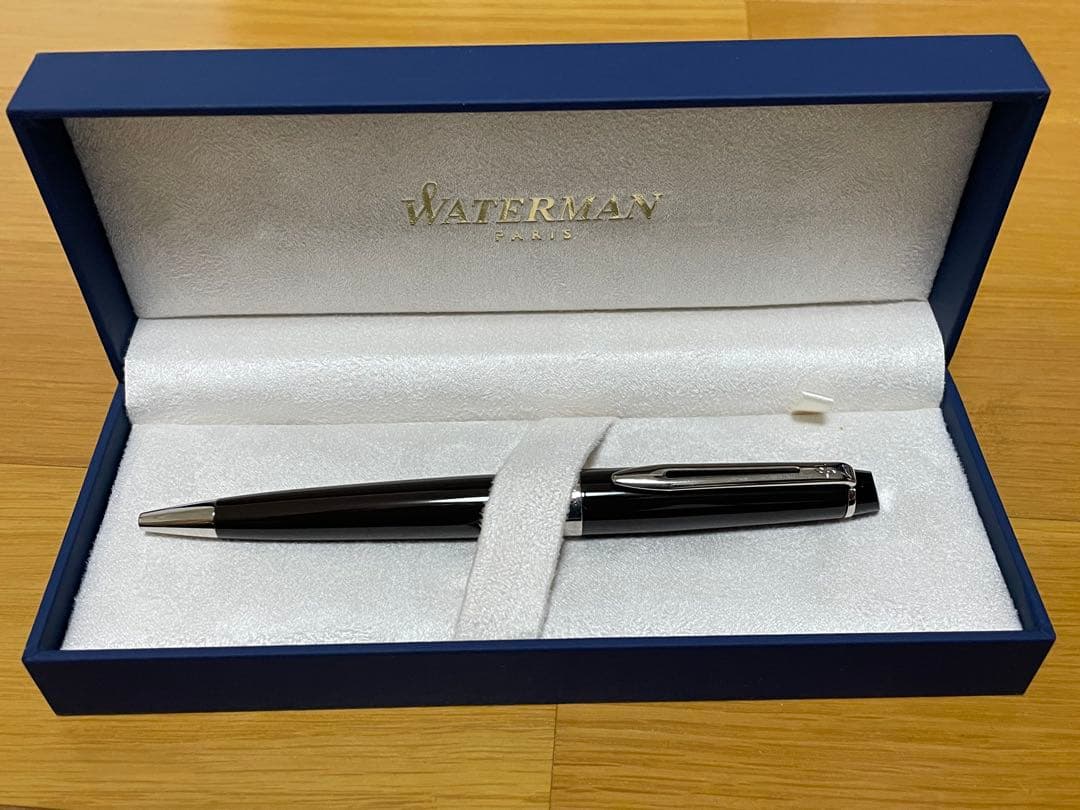 Waterman Expert ES Matte Brown CT ballpoint pen with brass body and lacquer finish shown on white background