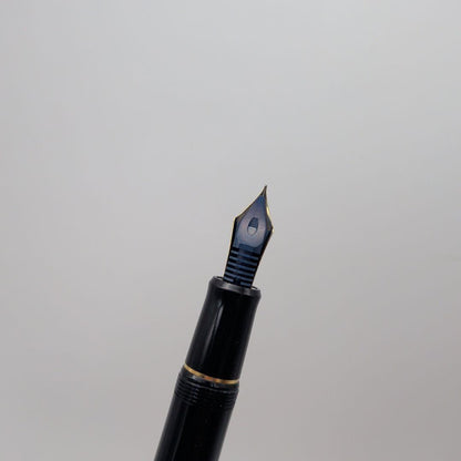 Close-up of PILOT Pen Custom 742 fountain pen measuring 14.5 cm with silver accents
