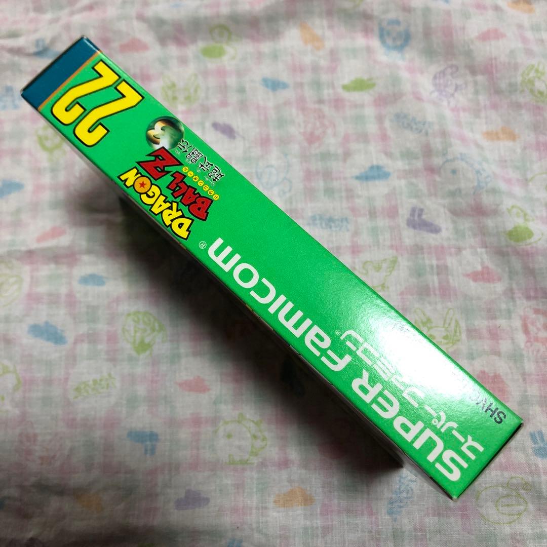 Dragon Ball Z Super Butoden 3 SNES video game cartridge and box with slight damage on bottom right corner