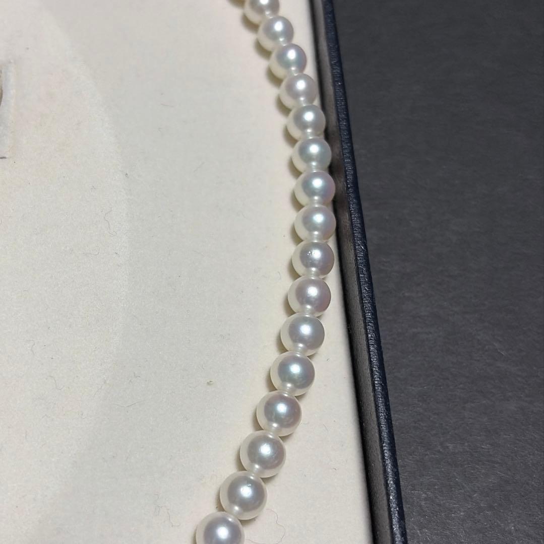 Hana-dama Grade Mikimoto Akoya pearl semi-long necklace with 7.0mm pearls and 49cm length