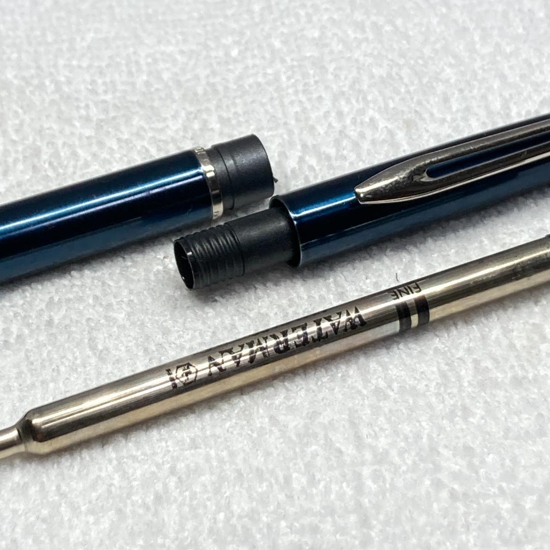 Waterman ballpoint pen made in France with twist mechanism and black ink in a case