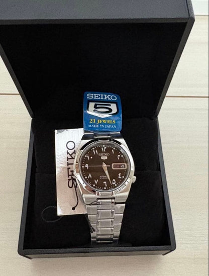 SEIKO 5 ARABIC Dial Automatic Men's Watch — Japanese