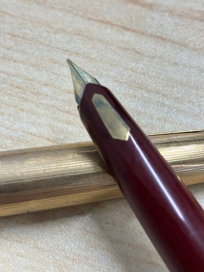 Used PILOT R14K GK 07 fountain pen with gold cap and classic design