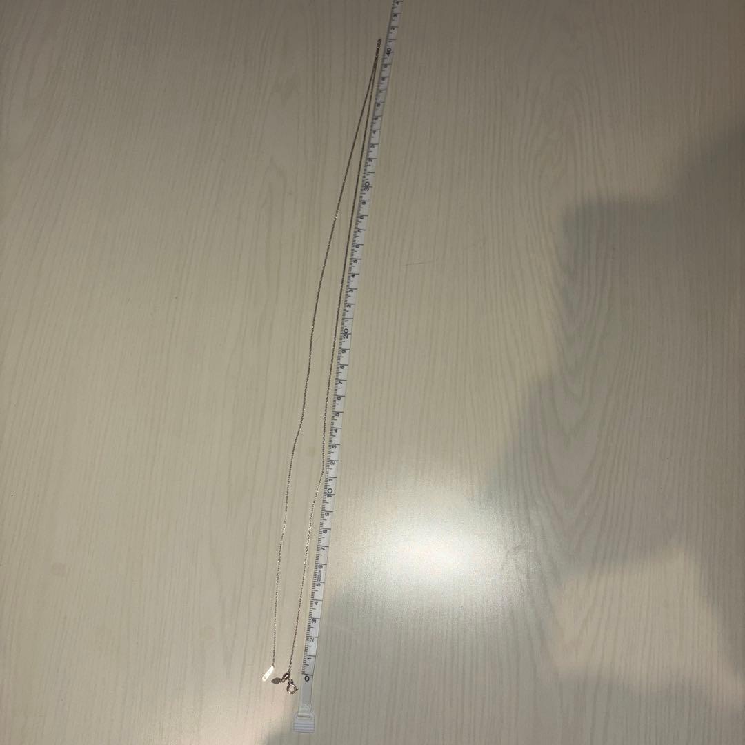 Agete Necklace 80 cm length elegant design displayed on a white background