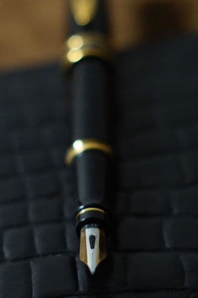 Waterman Expert Essential Classic Black fountain pen with extra fine nib and black lacquer finish