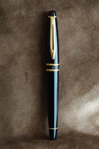 Waterman Expert Essential Classic Black fountain pen with extra fine nib and black lacquer finish