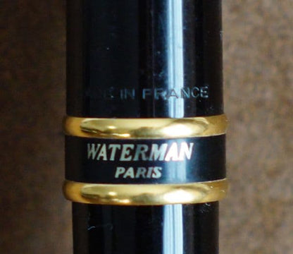 Waterman Expert Essential Classic Black fountain pen with extra fine nib and black lacquer finish