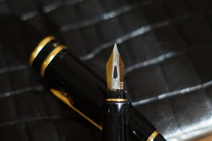 Waterman Expert Essential Classic Black fountain pen with extra fine nib and black lacquer finish