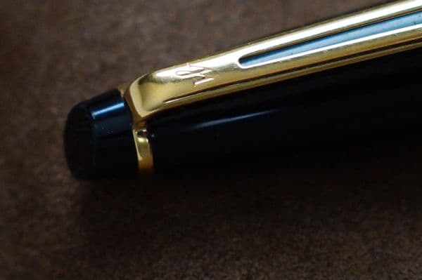 Waterman Expert Essential Classic Black fountain pen with extra fine nib and black lacquer finish