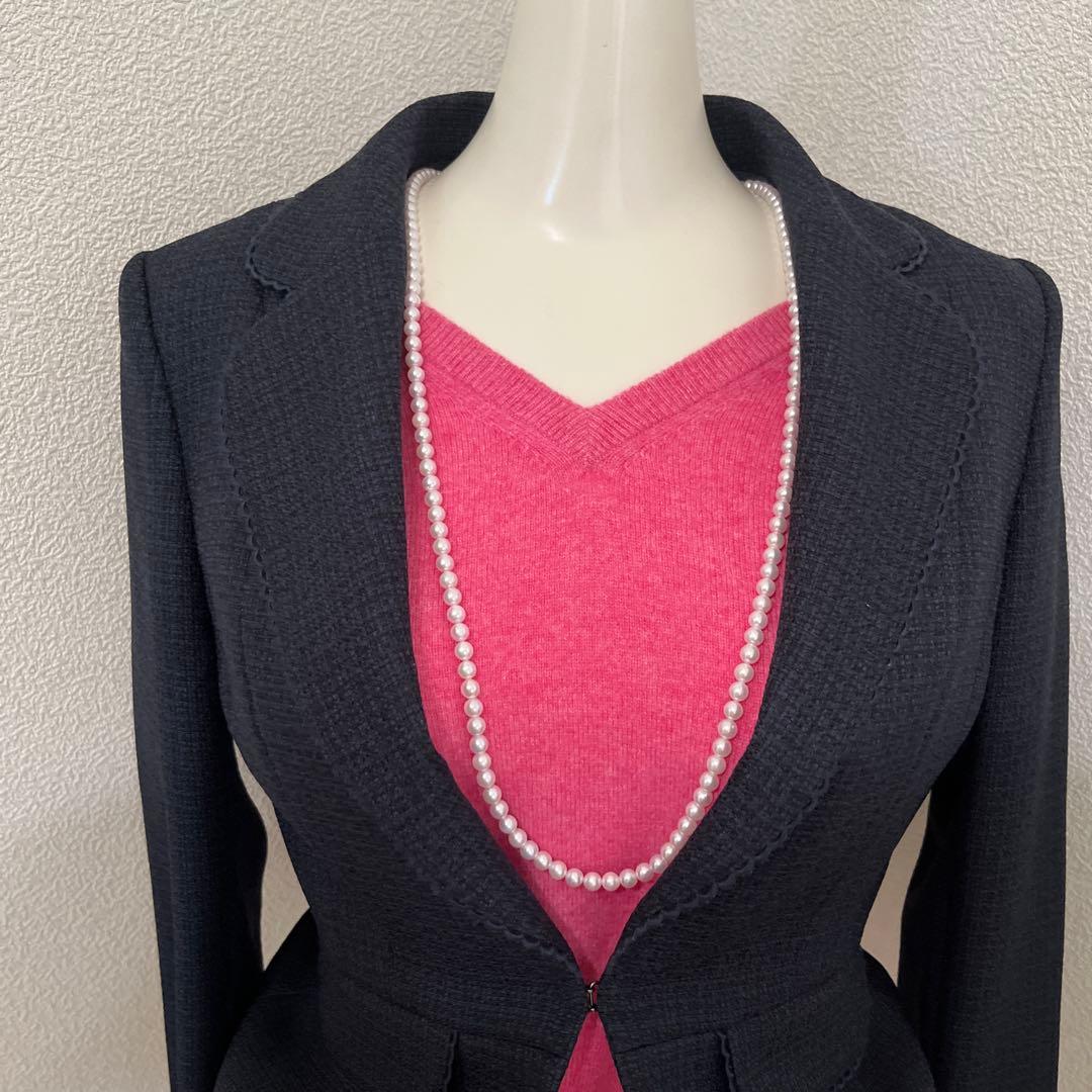 Akoya genuine pearl long necklace with 6-6.5mm pearls and included presentation case