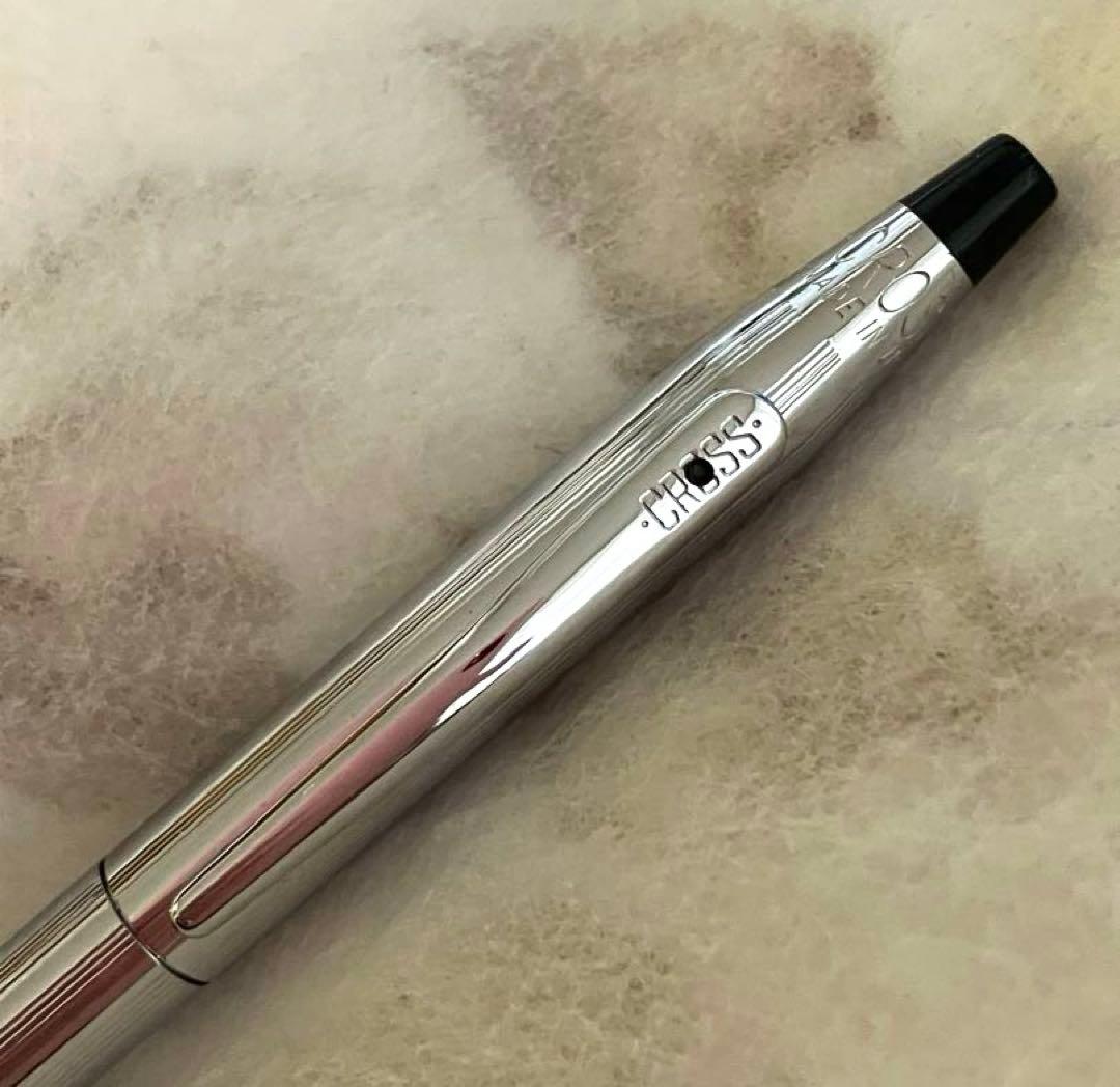 Set of two CROSS and PILOT ballpoint pens with minor scratches shown on the pen bodies