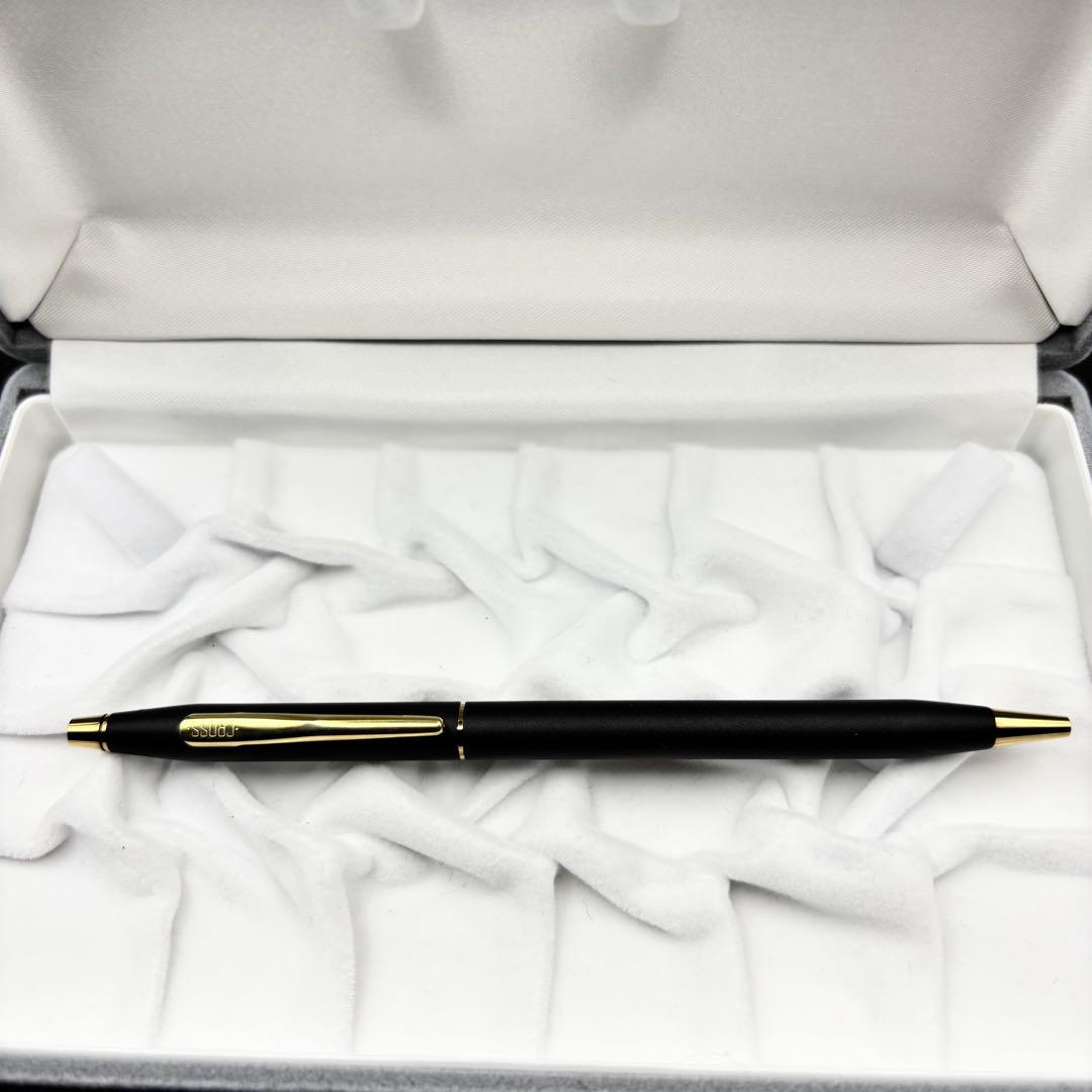 Two vintage CROSS Classic Century ballpoint pens in gold and black, made in Ireland, used condition