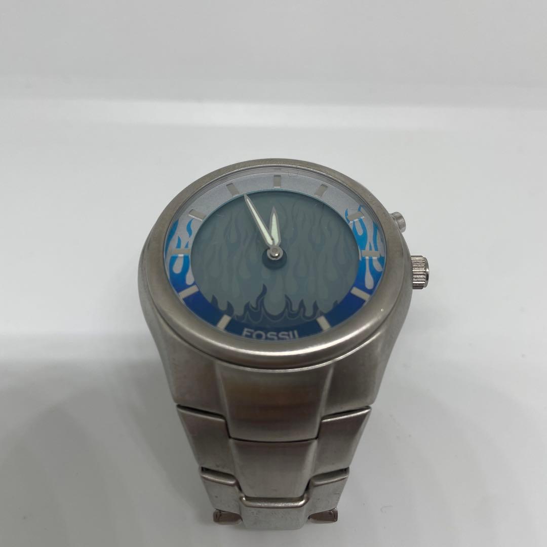 FOSSIL Big Tic 00s Blue Flame Digital Men's Watch — Japanese
