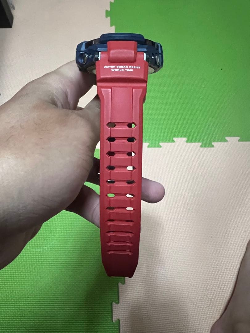 CASIO G-SHOCK ネイビー/レッド Digital Men's Watch — Japanese
