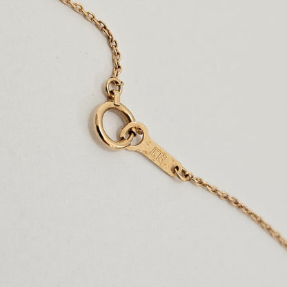 Tasaki pearl necklace with 7.3mm pearl on 42cm 18K yellow gold chain, vintage 2000s-2013