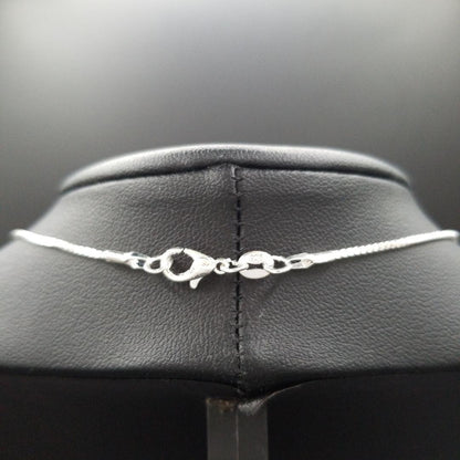 Mikimoto silver 925 necklace with 5mm genuine pearl and circle motif design in silver tone