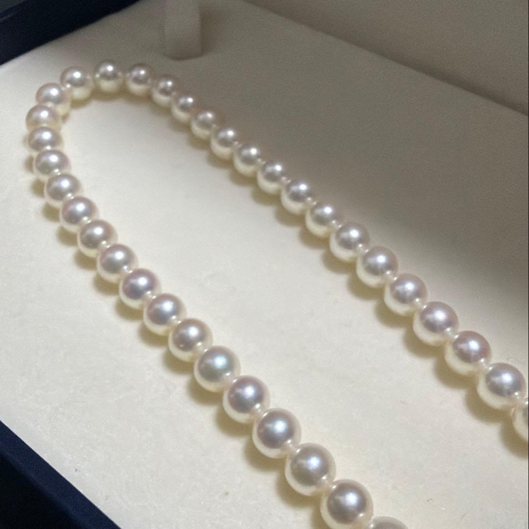 Akoya Pearl Necklace featuring 6.0mm round Mikimoto pearls on a 42cm strand