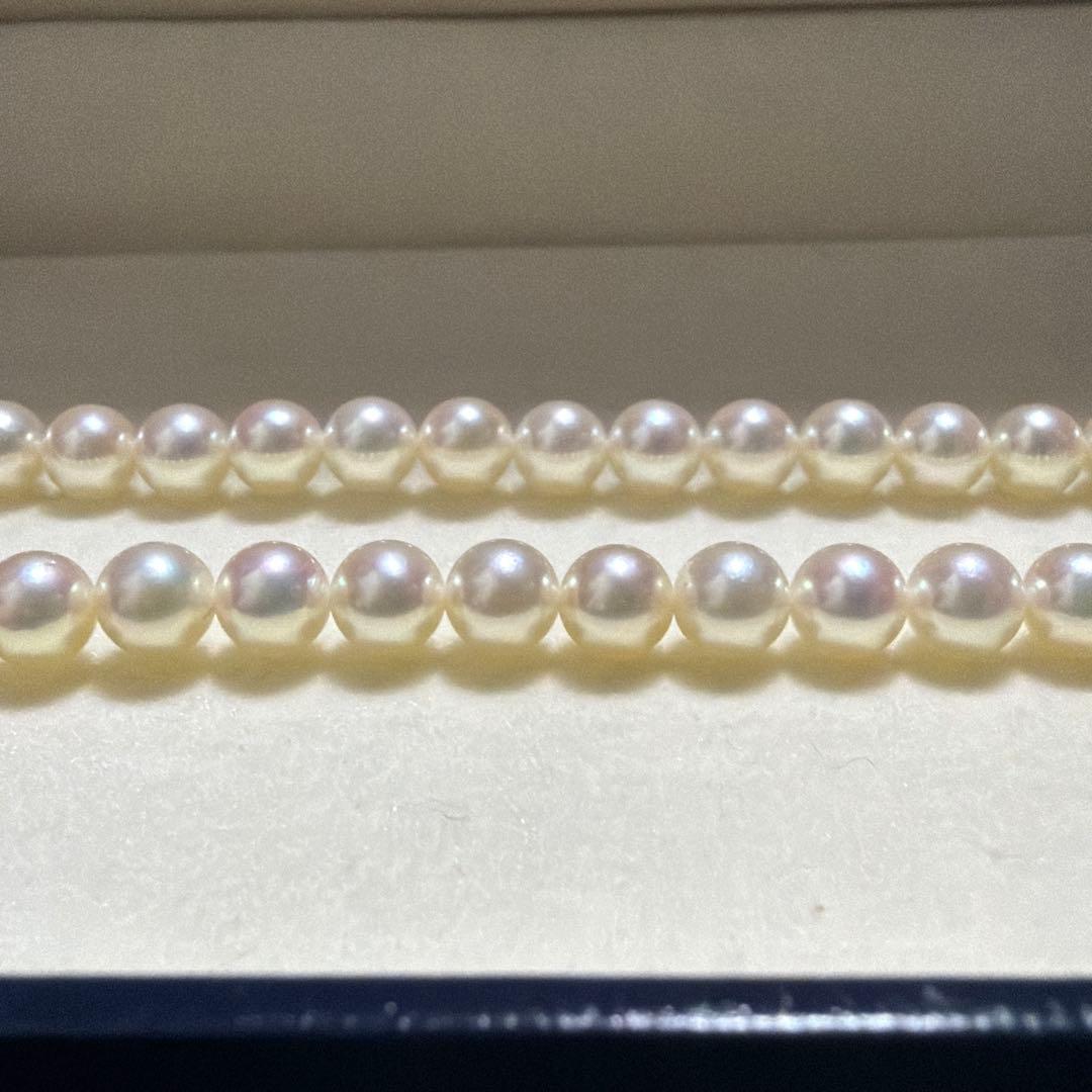 Akoya Pearl Necklace featuring 6.0mm round Mikimoto pearls on a 42cm strand