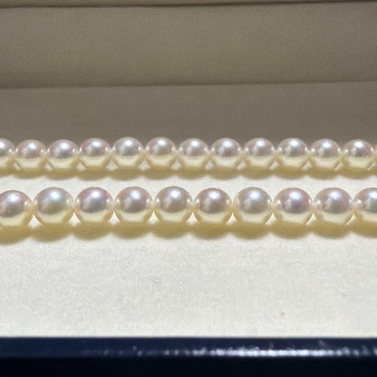 Akoya Pearl Necklace featuring 6.0mm round Mikimoto pearls on a 42cm strand
