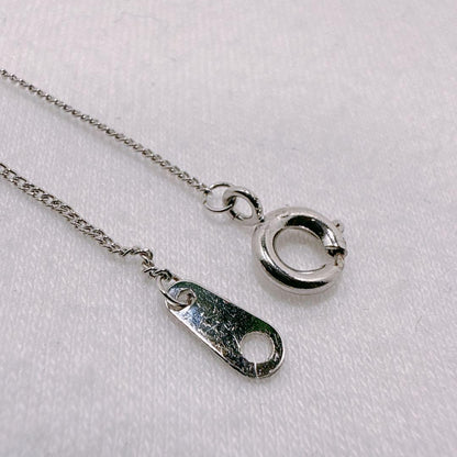 Mikimoto Silver Akoya Pearl Square Necklace with 40cm silver chain featuring square pearl pendant
