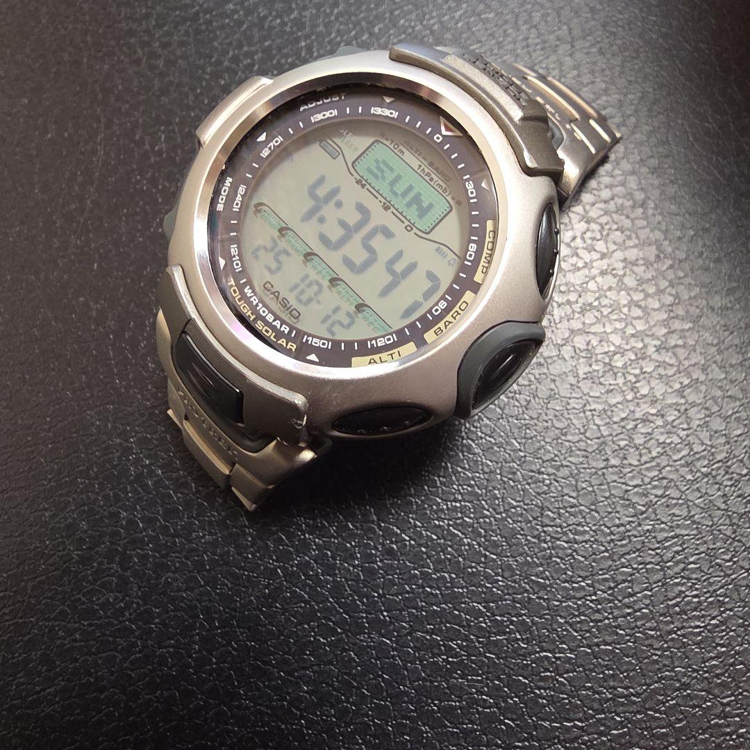 CASIO Pro Trek Digital Men's Watch — Japanese
