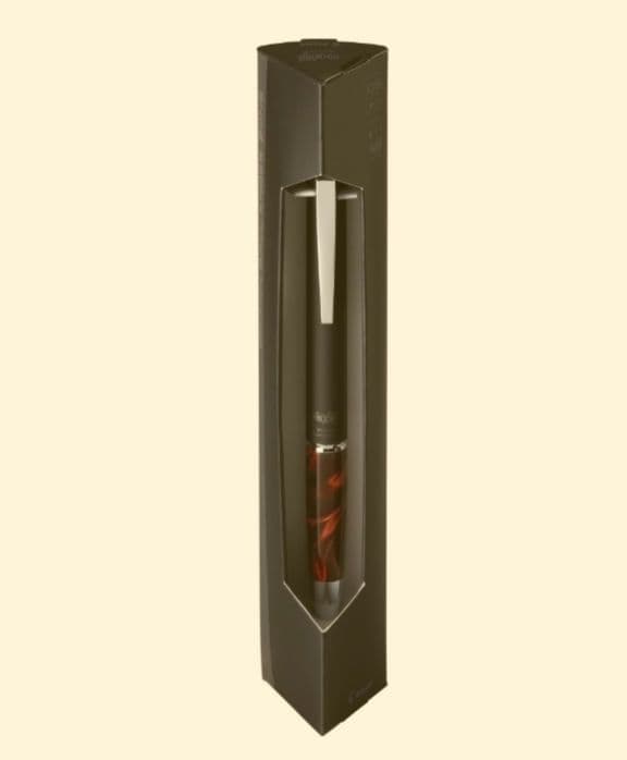 PILOT Frixion Ball Knock Zone red ballpoint pen with 0.25mm fine writing tip and click mechanism