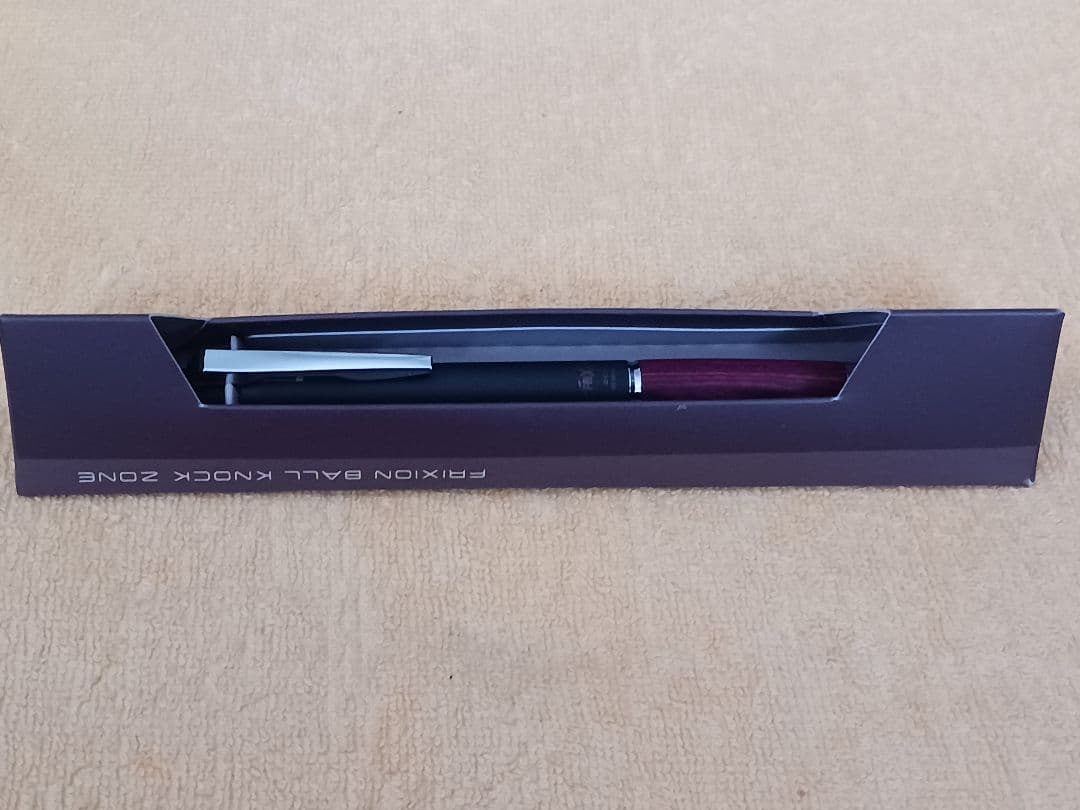 PILOT Frixion Ball Knock Zone red ballpoint pen with 0.25mm fine writing tip and click mechanism