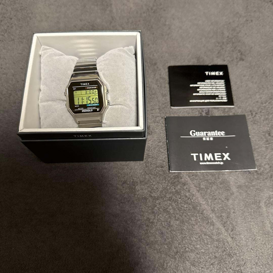 TIMEX Digital Silver Quartz Men's Watch — Japanese