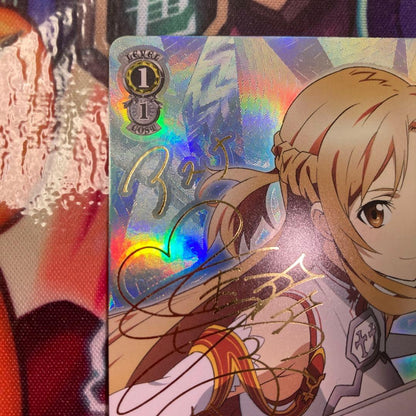 Weiss Schwarz Sword Art Online Weiß Schwarz Sword Art Online Strategy Group Asuna SP Sign — Japanese