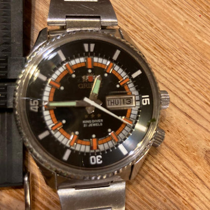 ORIENT キングダイバー マックイーン愛用モデル後継機種 当時物 替ベルト付 ⑧ Automatic Men's Watch — Japanese