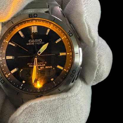 CASIO WVA-M640 Solar Men's Watch — Japanese