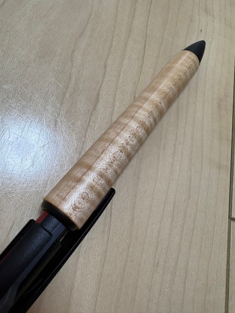Rectangular wooden Legno ballpoint pen body with a natural wood finish